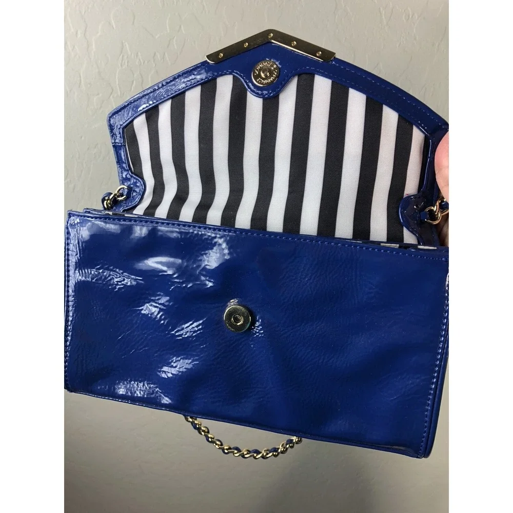 Gianni Bini Clutch Shoulder Envelope Bag Blue Pink‎